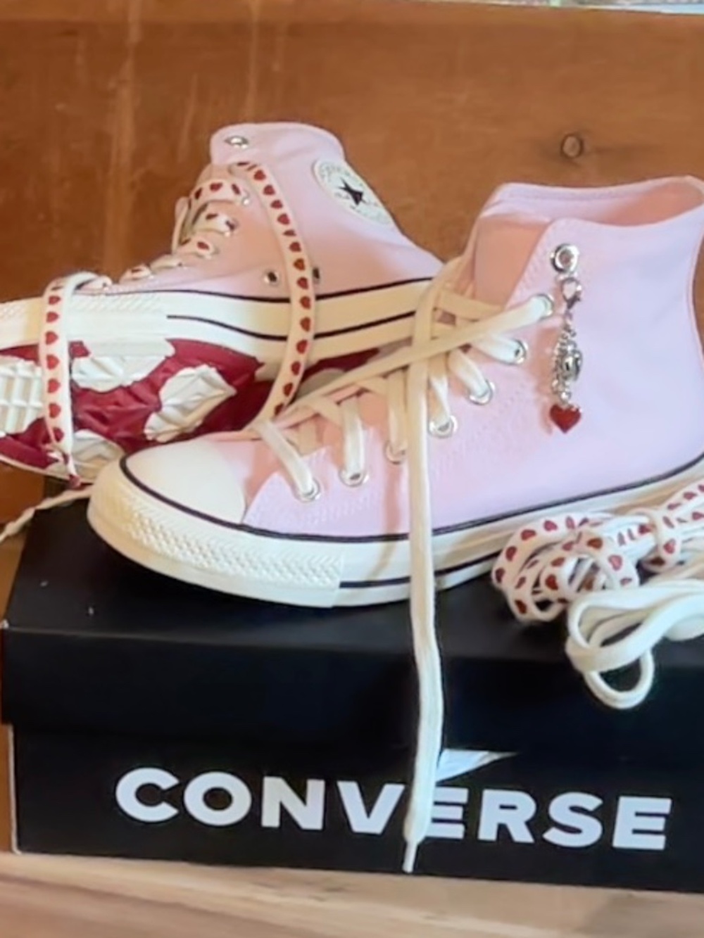 CONVERSE CHUCK TAYLOR ALL STAR HI-TOP SNEAKER VALENTINE DAY PINK/NEW FOUND BLOOM